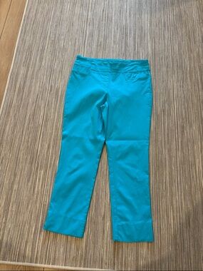 Bright Teal Straight-Leg Pants women’s size 10